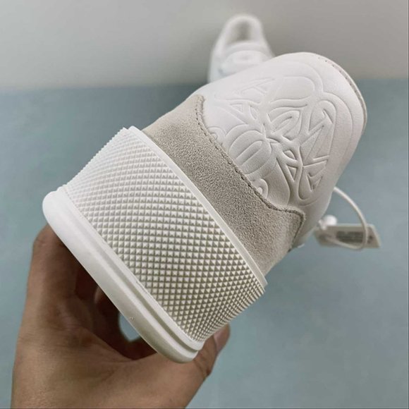 Alexander McQueen Deck Skate Plimsoll White Black Sneakers size 9 - Picture 13 of 15